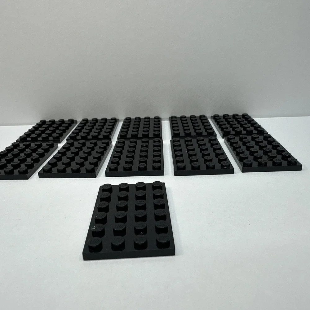 LEGO® Part # 3032‎ Black 4x6 Plate Lot Of 11